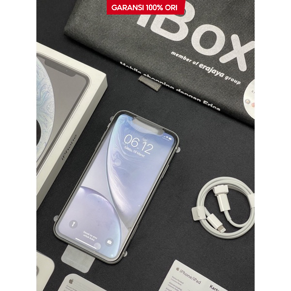 IP Xr resmi ibox - 64GB 128GB - Putih - Garansi Resmi Indonesia - Like New