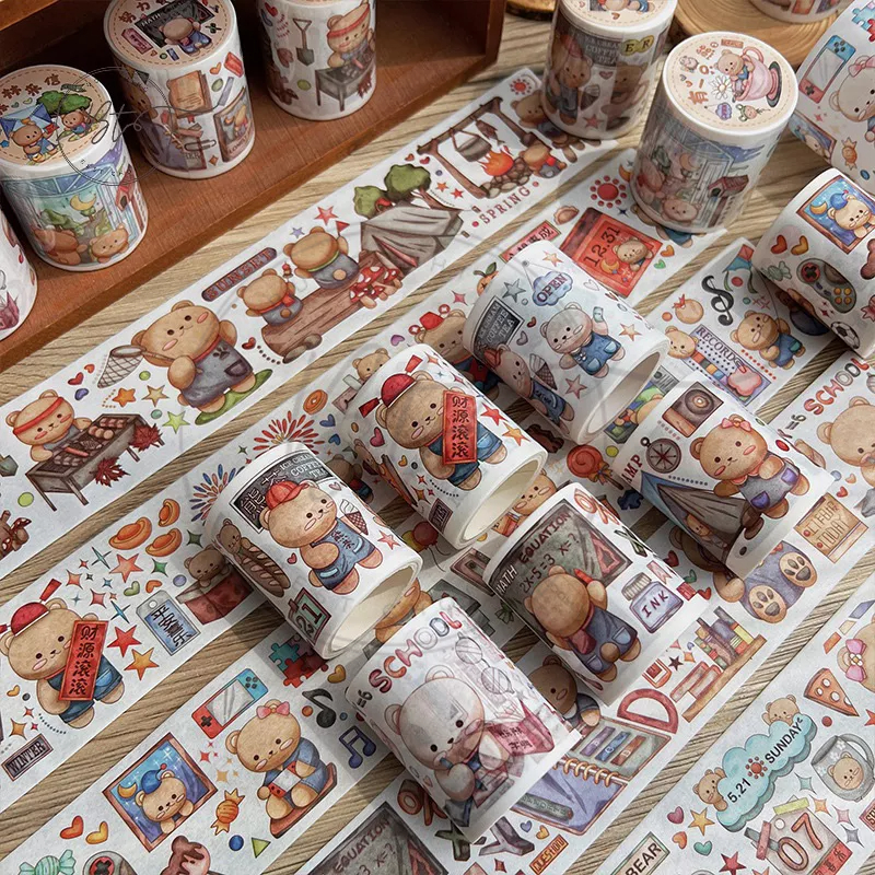 

[B007] Selotip Washi Motif Beruang Kawwaii Ukuran 50mm / 3m / 40cm Untuk Dekorasi Scrapbook / Album Foto DIY