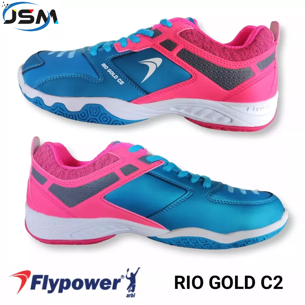 Flypower Rio Gold C2 Sepatu Badminton Original