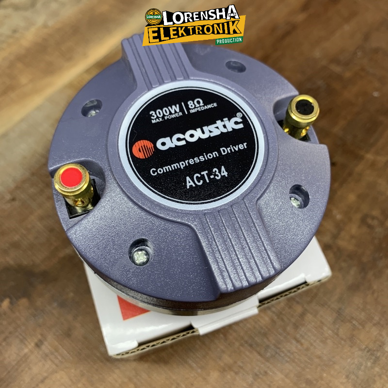 Driver Tweeter Acoustic ACT-34 Compression Driver 300 Watt