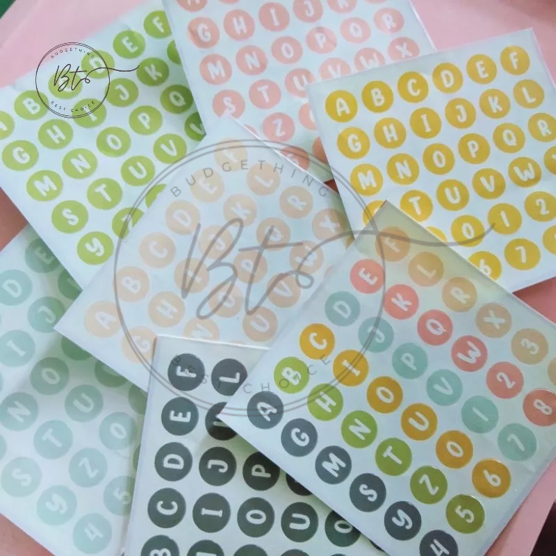 

[B162] Sticker Alphabet Dots Pastel