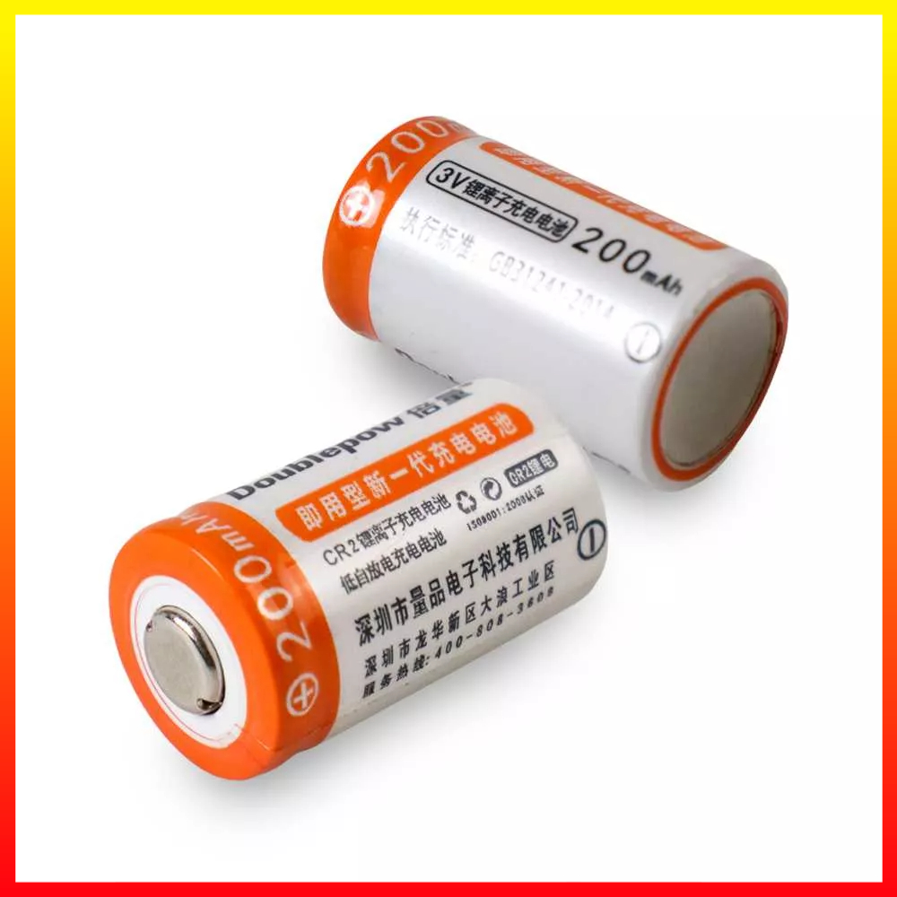 1PCS Baterai Kamera Isi Ulang CR2 Li-ion Polaroid Rechargeable 3V 200mAh Doublepow - S3BT14OR