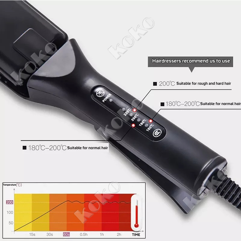 【Penjual Lokal】Alat penataan rambut Catokan Rambut Hair Straightener Catok Rambut Lurus Keriting Rambut keriting jagung