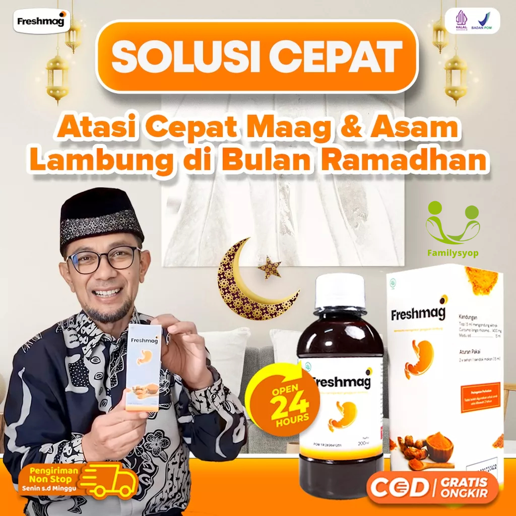 Freshmag - Madu Mag Magh Solusi Atasi Masalah Asam Lambung Gerd Infeksi Lambung Mual Muntah Lancarkan Pencernaan Sirkulasi Darah