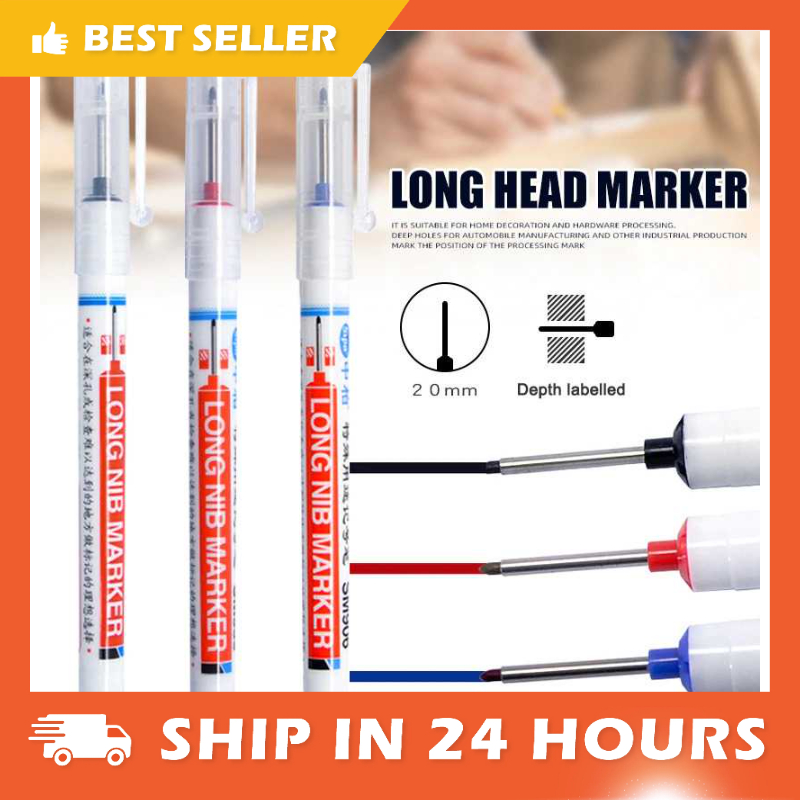 

XIN NIAN 317 Spidol Kepala Panjang Jangkauan Dalam Serbaguna Cepat Kering Long Head Marker Waterproof - 7COT1DBK