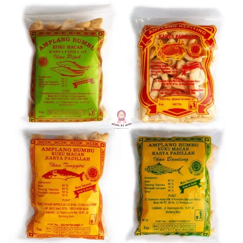 

‼️ READY ‼️ Amplang Tenggiri Kuku Macan TERLARIS Snack Gurih "KARYA FADILLAH" Khas Balikpapan Kalimantan Asli