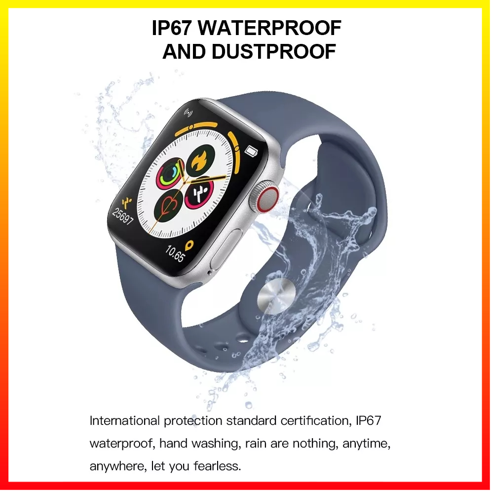 Jam Tangan Pintar Digital Olahraga Full Touch Smart Watch IP68 Untuk Android IOS SKMEI  T500+ Pro - EMWSVMBK