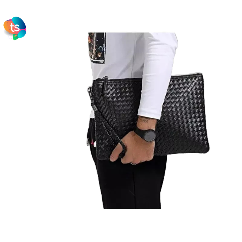 Clutch Handbag Kulit Pria Wanita Ayaman Large -677