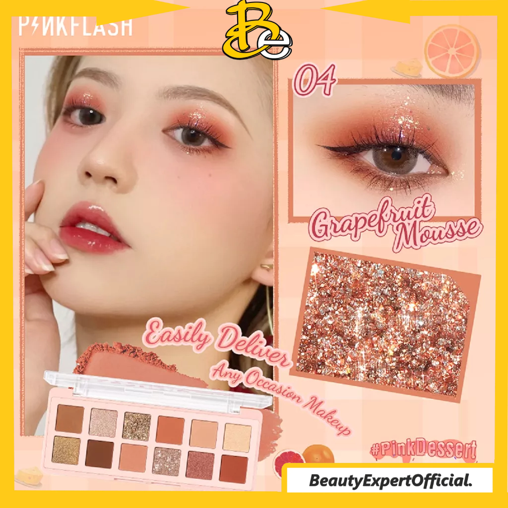 ⭐️ Beauty Expert ⭐️ PINKFLASH EyeShadow Palette 12 Shades High Pigment | PF E15