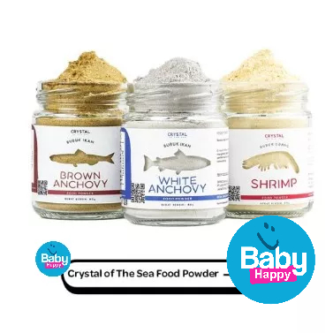 

Crystal of the Sea - (20g) BPOM White Anchovy Food Powder / Bubuk Ikan Teri Nasi Putih / Mpasi Bayi Baby