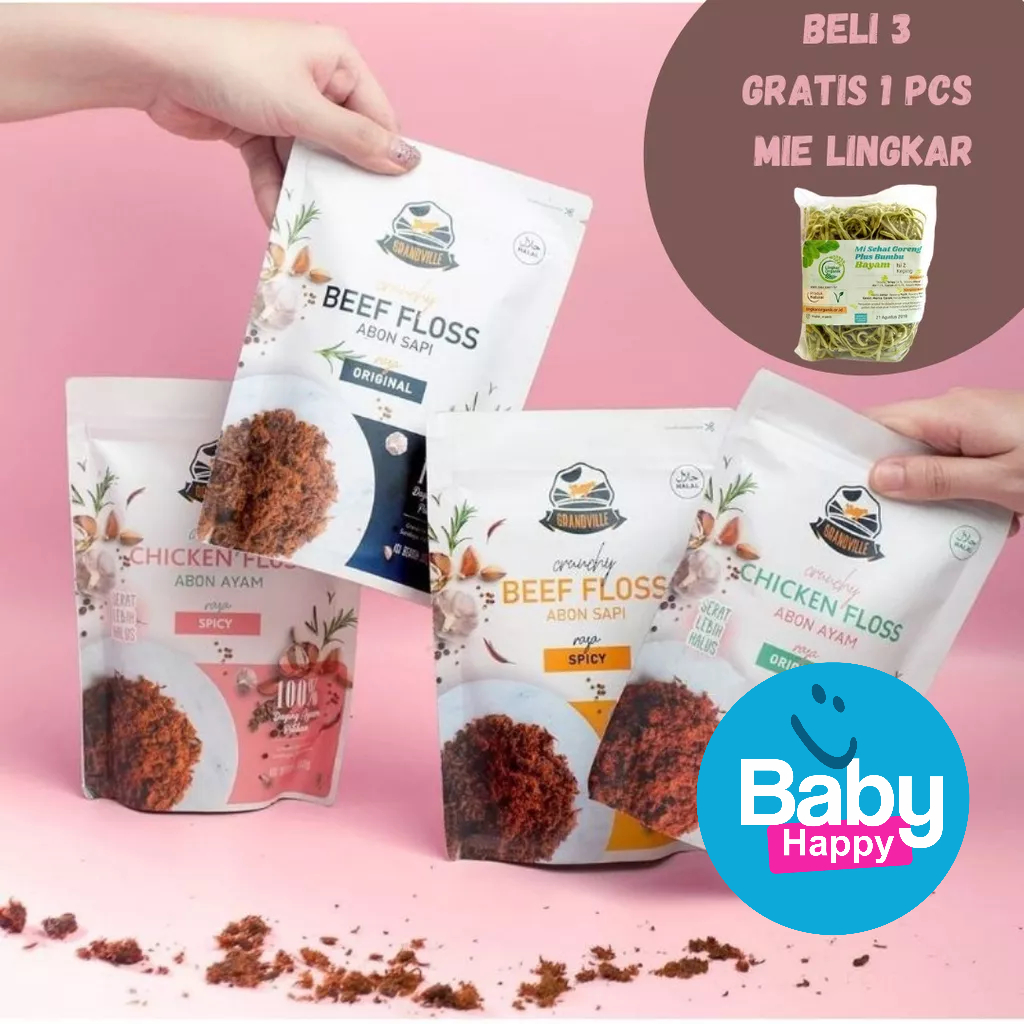 

Grandville Abon Original / abon anak No MSG halal mpasi / Abon