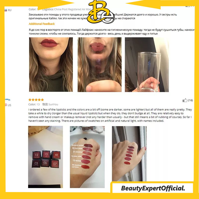 ⭐️ Beauty Expert ⭐️ FOCALLURE Liquid Lipstik Matte Tahan Lama Lipstick - 20 Colors