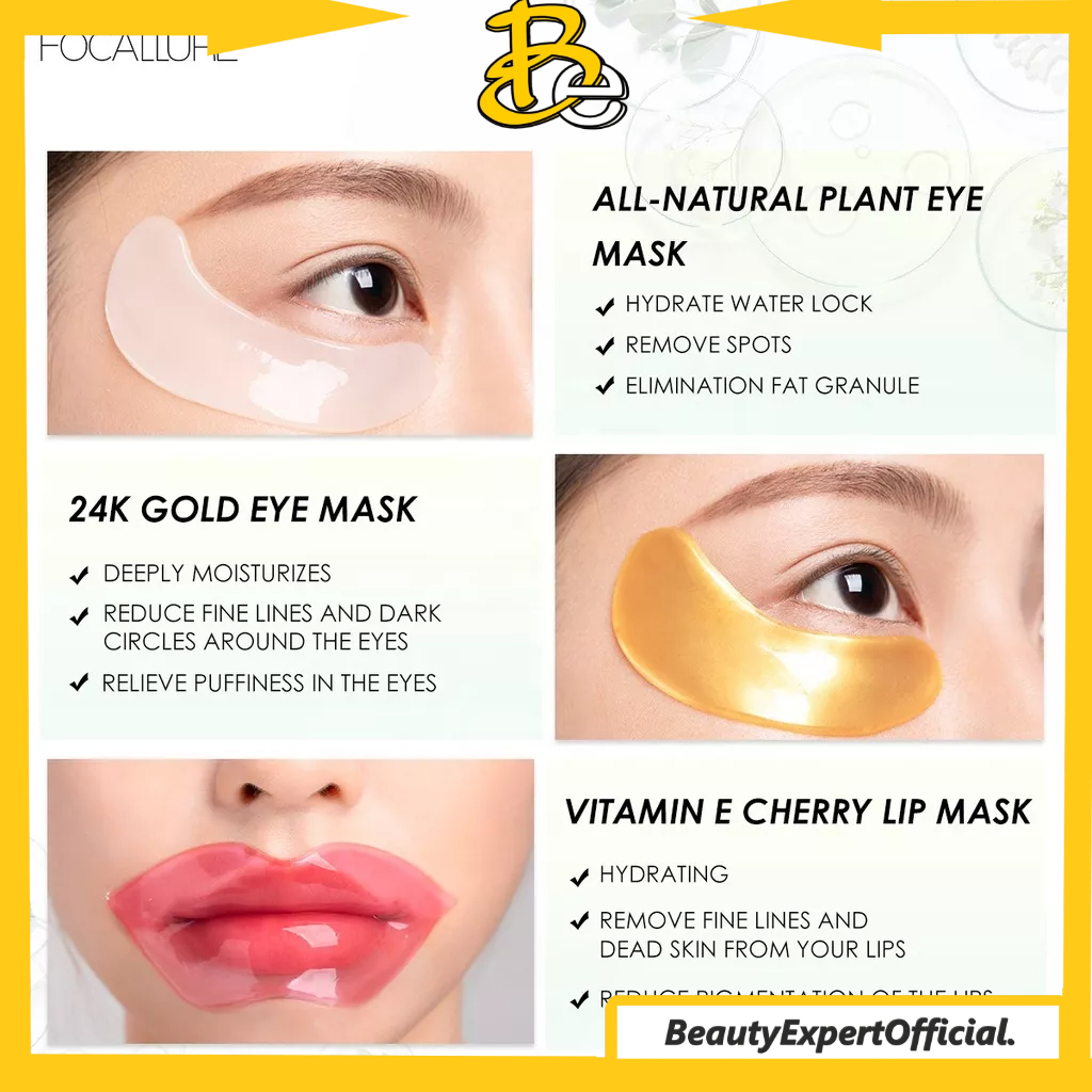 ⭐️ Beauty Expert ⭐️ FOCALLURE Vitamin E Cherry Lip Mask &amp; Eye mask Skin Care FA-SC01 SC02 - MakeUp Kosmetik