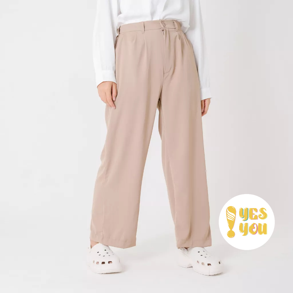 Yesyou Akasia Pants Khaki Woman - All Size