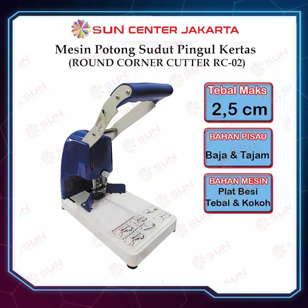 Mesin Pingul Alat Potong Sudut Kertas 1 rim - Round Corner Cutter