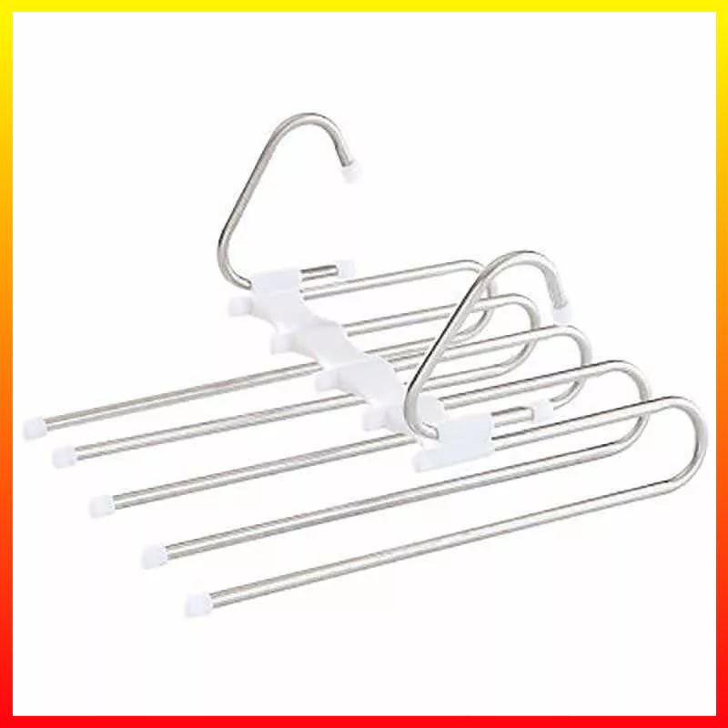 Gantungan Multifungsi 5 In 1 Rak Organizer Celana Baju Pakaian Holder Hanger Hook RAYS RY24 - 7CHZHZWH