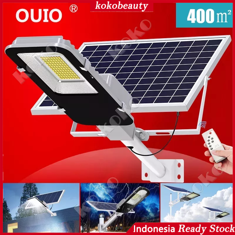【local seller】Lampu Jalan Sorot 400Watt Lampu Pju Solar Panel 2 In 1 Lampu Jalan Led Pju Lampu Jalan Lampu Lalan Solar Cell