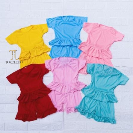 tokolobo SET Baju Anak Rufle