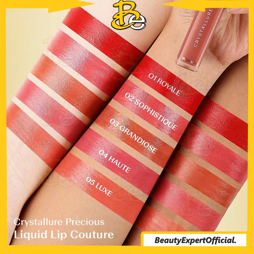 ⭐️ Beauty Expert ⭐️ Crystallure Precious Liquid Lip Couture 6.5 g - Wardah Crystallure Lip Cream (Hasil glossy dan melembabkan bibir)