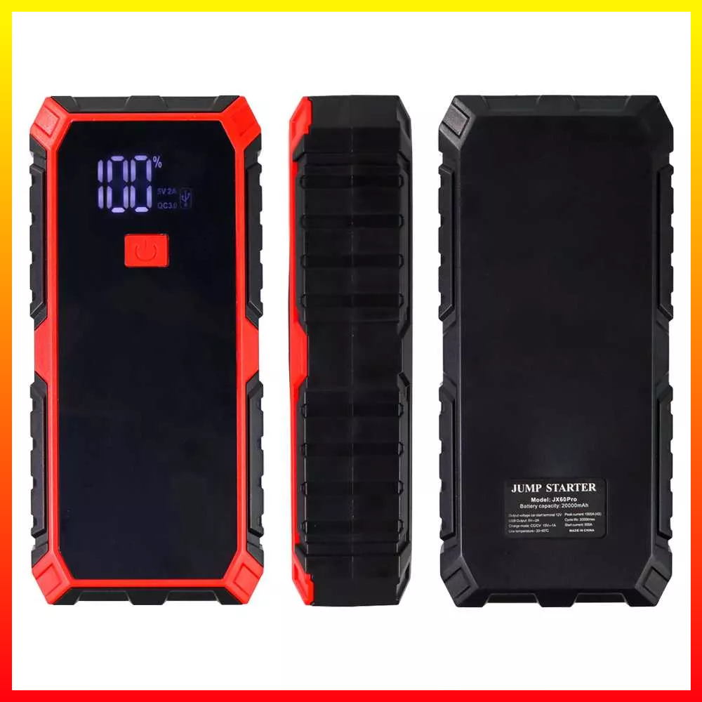 Booster Charger Alat Darurat Baterai Mobil Jump Starter Power Bank Jumper Senter USB 12V 20000mAh JXIANG POWER JX-60 - 7CWB0EBQ