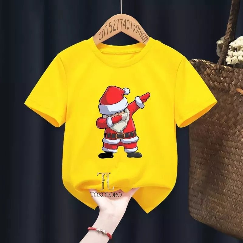 tokolobo Kaos Tshirt TC Santa Claus DAB DTF Print Size 1-4