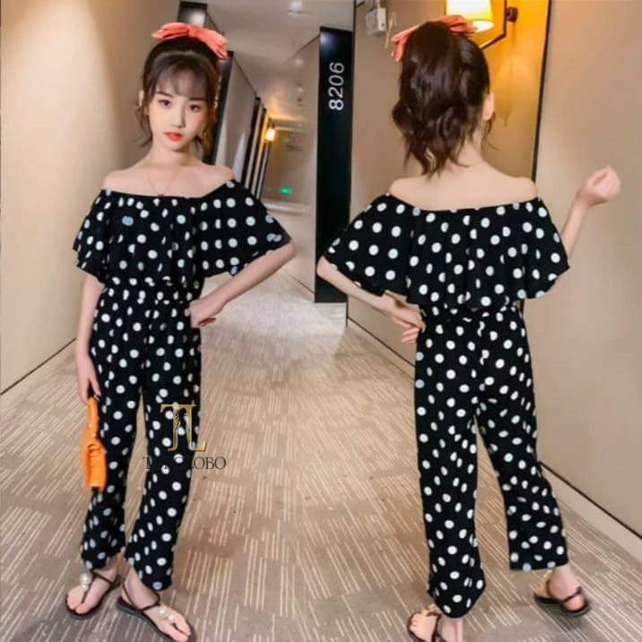 tokolobo JUMPSUIT ANAK RUFFLE DOT