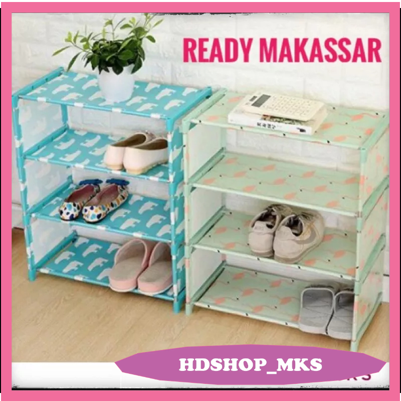 [KOTAKIN] RAK SEPATU SENDAL / RAK SERBAGUNA 4 SUSUN MURAH RAK1 MAKASSAR