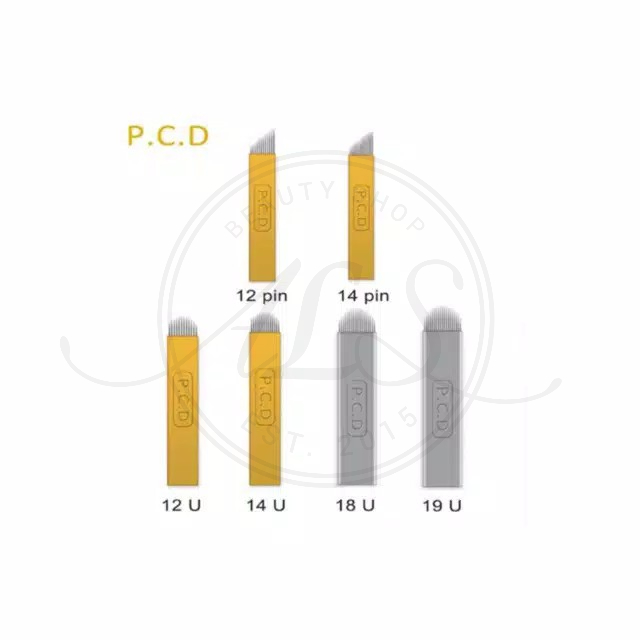 Jarum PCD Blade Sulam Alis Microblading 17F /12F/14F / 18U / 12U