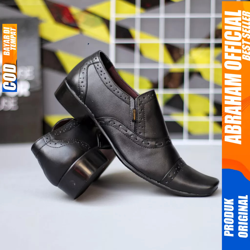 Sepatu Pantofel Formal Kulit Asli Kerja Ukuran Besar 44 45 46 47 Pria