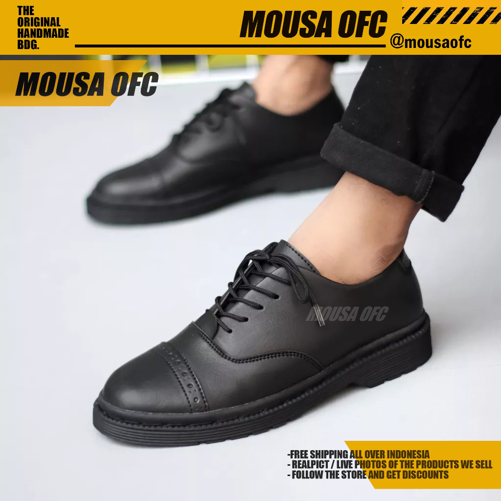 Sepatu Docmart Low Boots Formal Kerja Pria