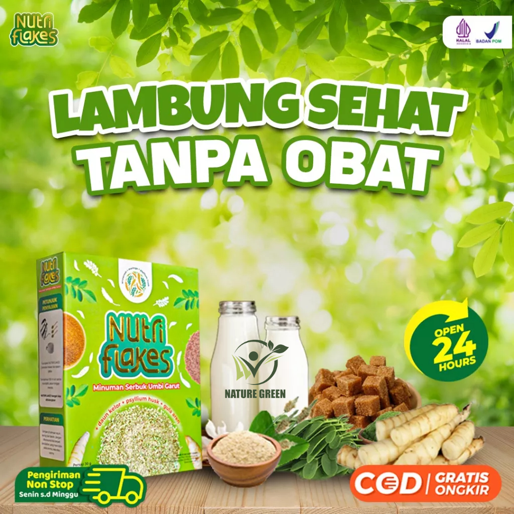 𝐌𝐢𝐧𝐮𝐦𝐚𝐧 𝐒𝐞𝐫𝐛𝐮𝐤 𝐔𝐦𝐛𝐢 𝐆𝐚𝐫𝐮𝐭 𝐍𝐮𝐭𝐫𝐢𝐟𝐥𝐚𝐤𝐞𝐬 - 100% Original Premium Quality Solusi Asam Lambung Diabetes Maag Kronis Turunkan Berat Badan &amp; Kontrol Kadar Kolestrol Kolesterol Isi 280gr