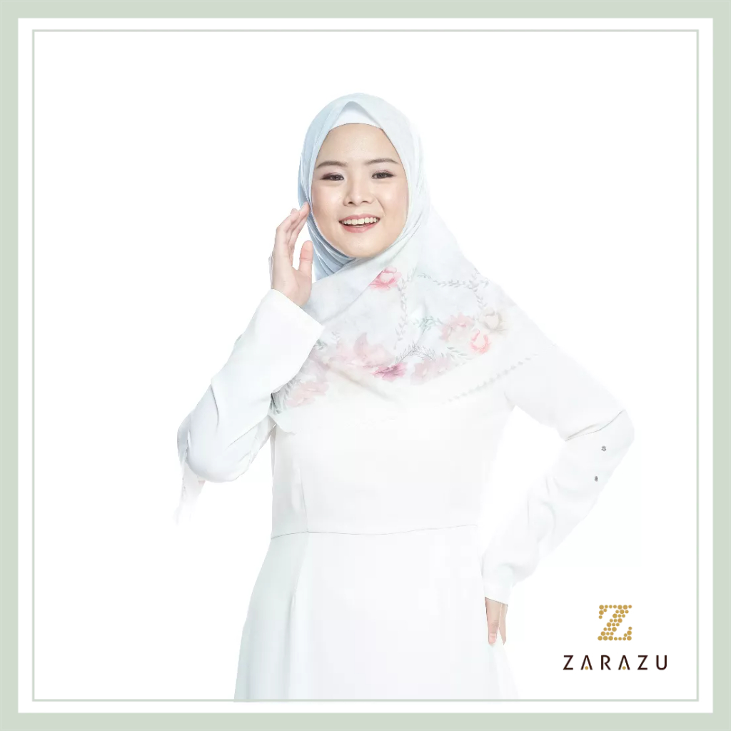 Ria Scarf - Andari Miranda Blossom Scarf Voile Signature Series  Premium by Zarazu