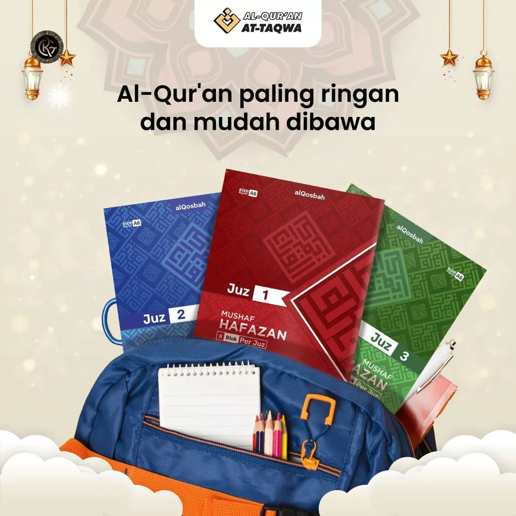 Mushaf Al Quran Hafazan Per Juz 8 Blok Warna Rasm Utsmani | Alquran Hafalan Per Juz Alquran Kecil A6