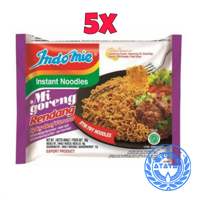 

IV INDOMIE GORENG RENDANG 5 pcs / Indomielovers