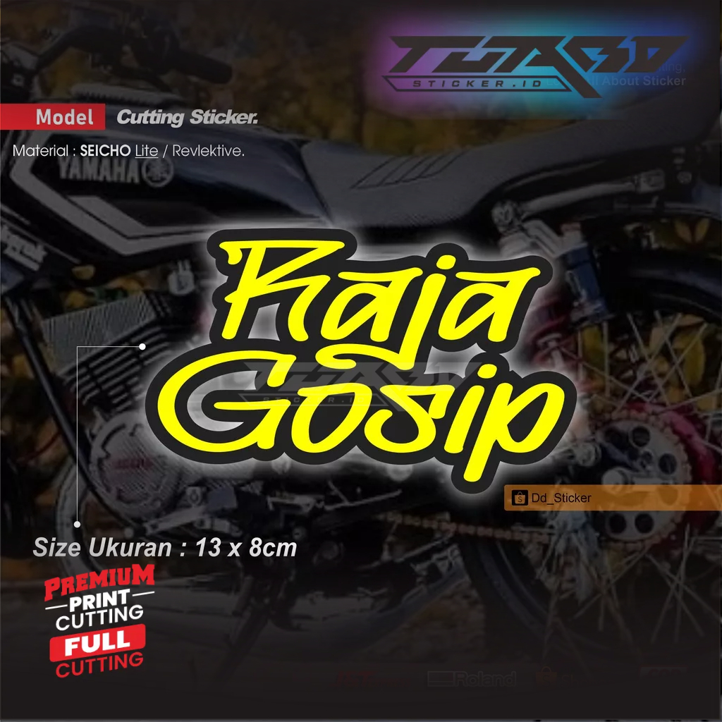 Raja Gosip Sticker Rx King | Cutting sticker