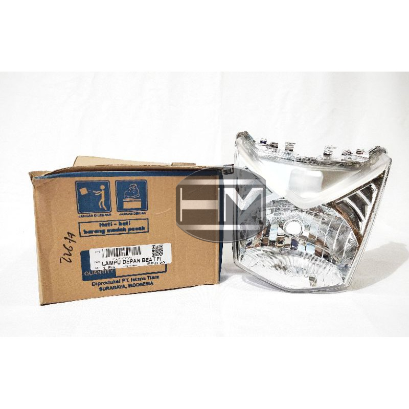 reflektor lampu depan sepeda motor Beat fi merek win