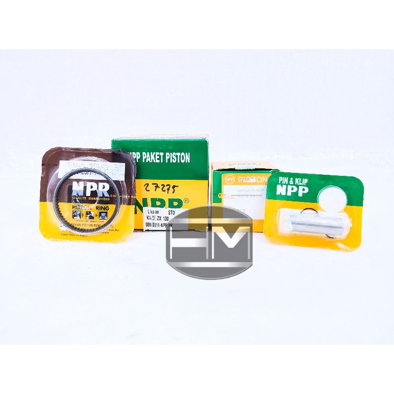 piston kit set sepeda motor Kaze zx130 STD  merek npp