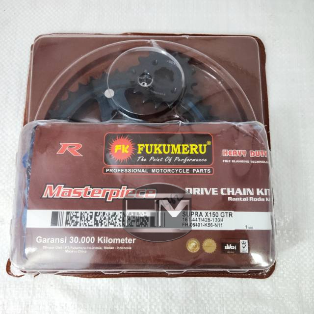 Gear paket/Gir set sepeda motor Supra GTR fukumeru