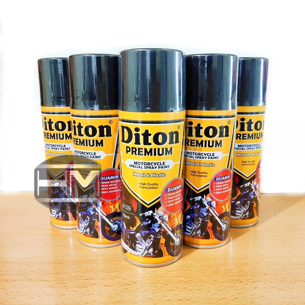 CAT SEMPROT DITON PREMIUM 9109 WARNA HITAM / BLACK