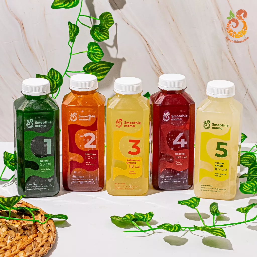 

Jus Kesehatan Juice Cold Pressed Paket Jus Cleanse Vitamin 5 Bottles One Day Mix Aneka Varian Rasa Juice Detox Diet Juice BEST SELLER Smoothiemama