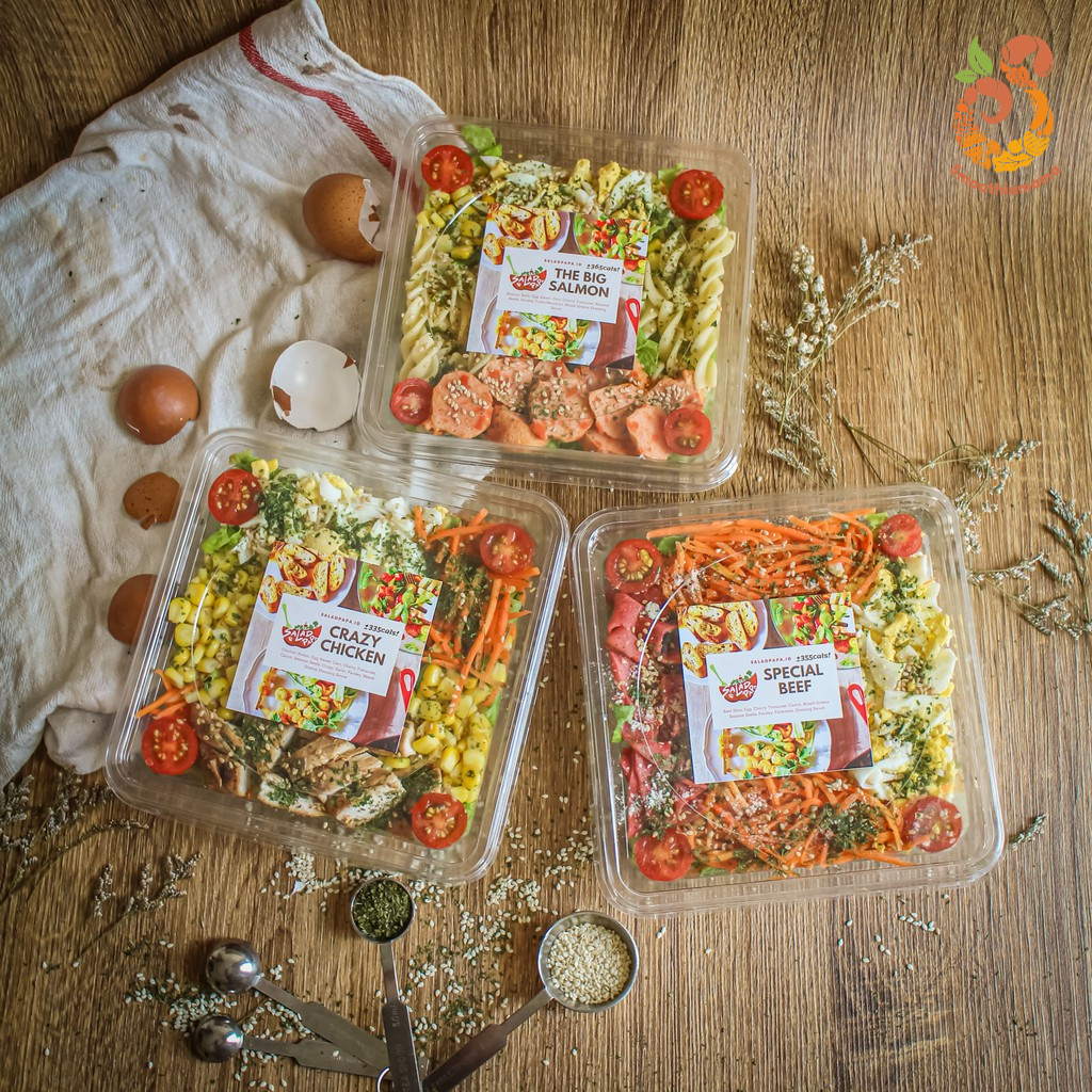 

SMOOTHIEMAMA Salad Sayur Fresh Diet Bowl Saladpapa Combo Triple