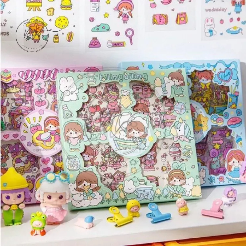 

[B232] 100 Lembar Stiker Motif Kartun Korea Lucu Anti Air Dekorasi Handbook Scrapbook DIY