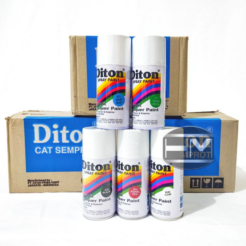 cat semprot Diton warna hitam black 839 300cc