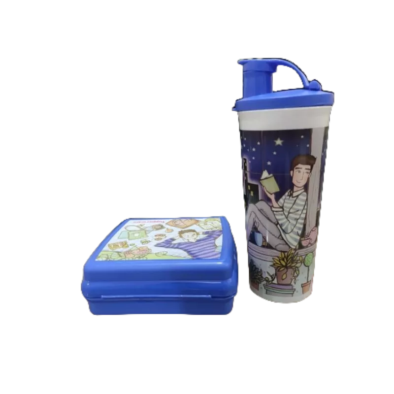 TUPPERWARE Teenage Dream Set : Lunch Keeper (1) dan Tumbler (1) // Wadah Kotak Bekal Makanan + Botol