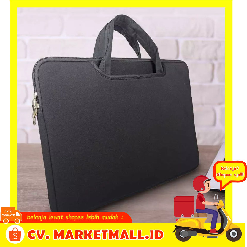 Sarung Cover Tas Laptop Multifungsi Fashion Santai Bisnis Sleeve Case Notebook Macbook Air Pro 13/15 Inch MOSISO - OMBG6MBK