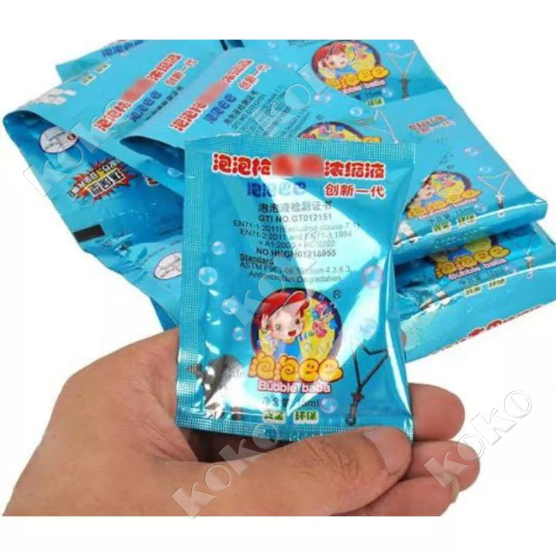 【Penjual Lokal】Isi Ulang Gelembung Balon Sabun /Refill Gelembung Sabun / Balon Bubble / Cairan Gelembung Isi Ulang Mainan Gelembung Balon Refill Bubble Camera Gun Bubble Water Concentrate * 20 Pcs