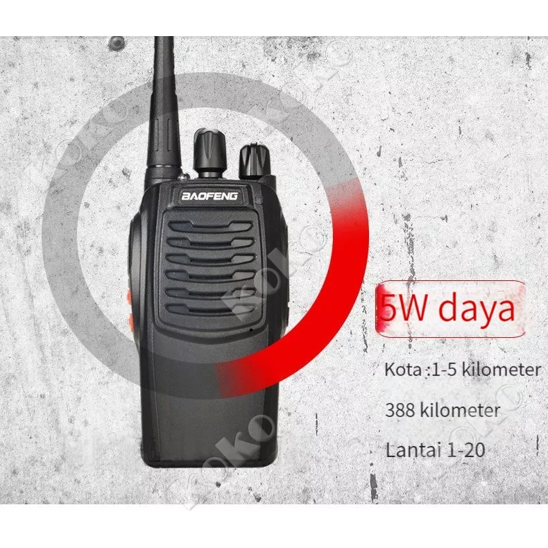 【Penjual Lokal】Handy Talky MERODITH-888S Radio Komunikasi Uhf Walky Talky 1 units Walkie talkie Headphone