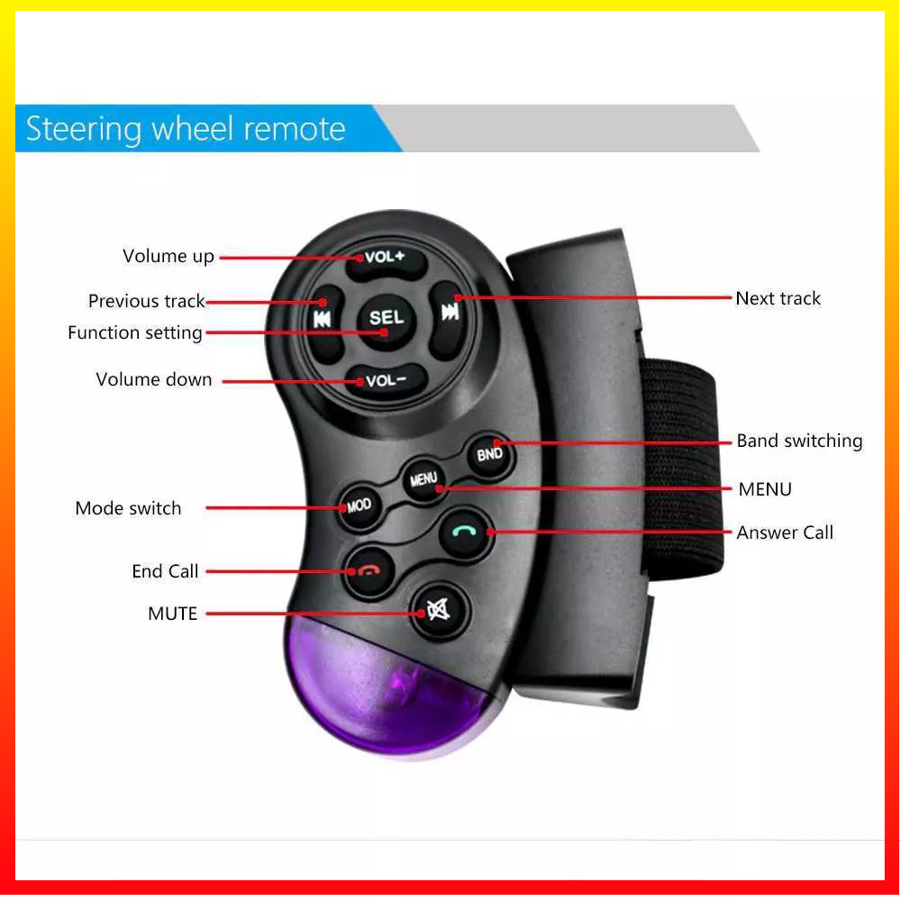 Radio Mobil Mp4 Mp5 Player,1 Din HD 4.1 Inci Video Player Dengan Kamera Belakang Radio Player Remote Control Stereo Aux Fm Usb Sd AMPrime 4012 - OMRSK9BK