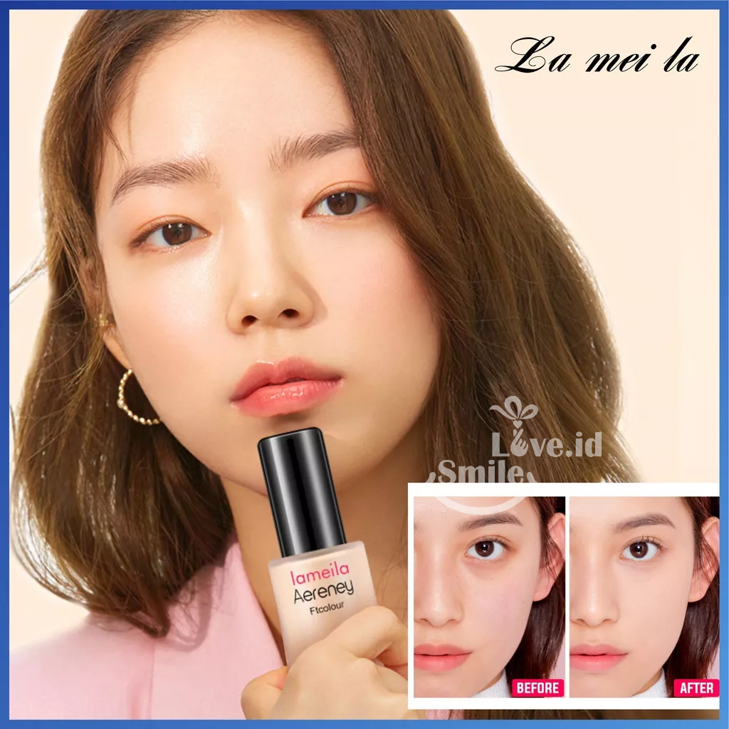 LAMEILA Light Concealer Liquid Foundation Cair Tahan Air 30ml Aereney Ft Color L51