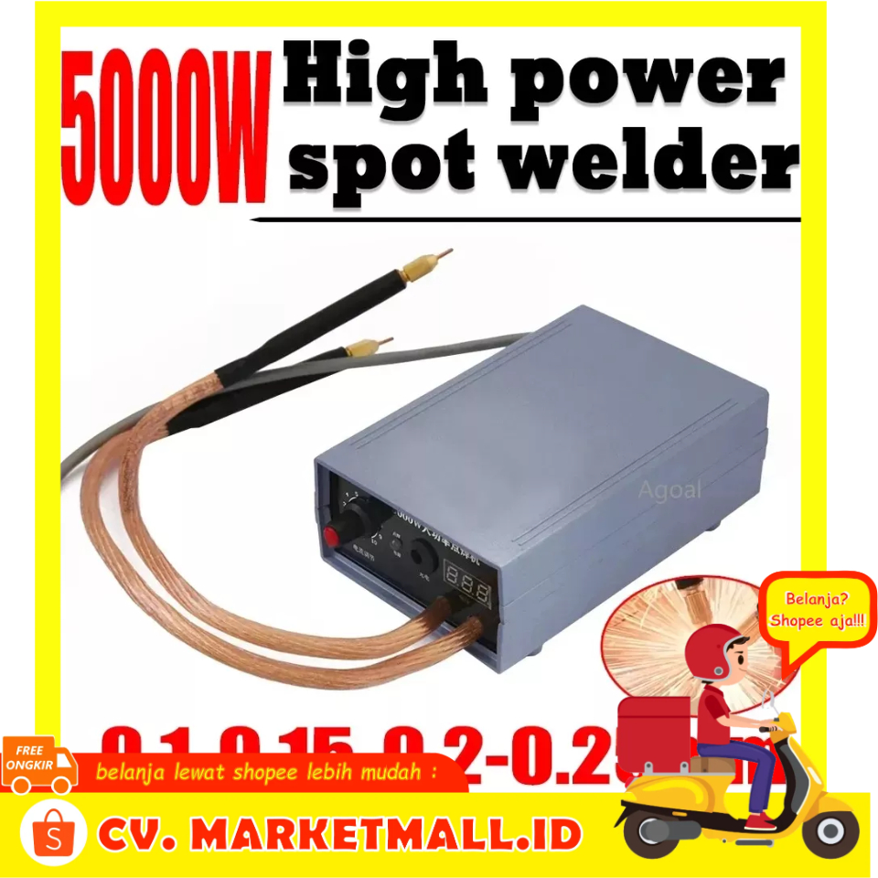 Mesin Las Titik Mini 5000W Spot Welding Baterai Daya Tinggi Ketebalan las titik 0.1/0.15/0.2/0.25Mm Studyset STD50 - 7COT3CBL